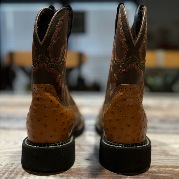 Women’s Sz., 7B, Ostrich, Leather Upper Justins - Picture 10 of 16